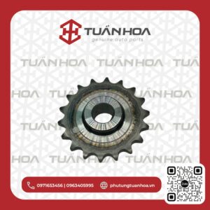 Bánh răng đầu trục đối trọng Hyundai Solati 18 răng nhỏ