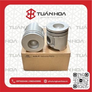 Piston Hyundai County 4D34 đường kính 104 đỉnh nhọn có ắc